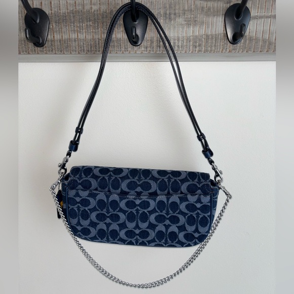 Coach Brooke Shoulder Bag in Denim - Picture 2 of 5